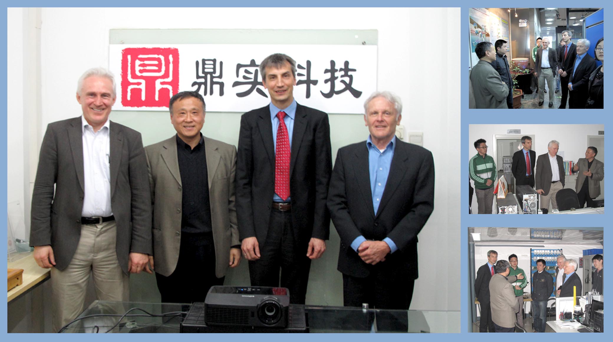 恰4月京城春意盎然，迎國際PI主席訪問鼎實科技